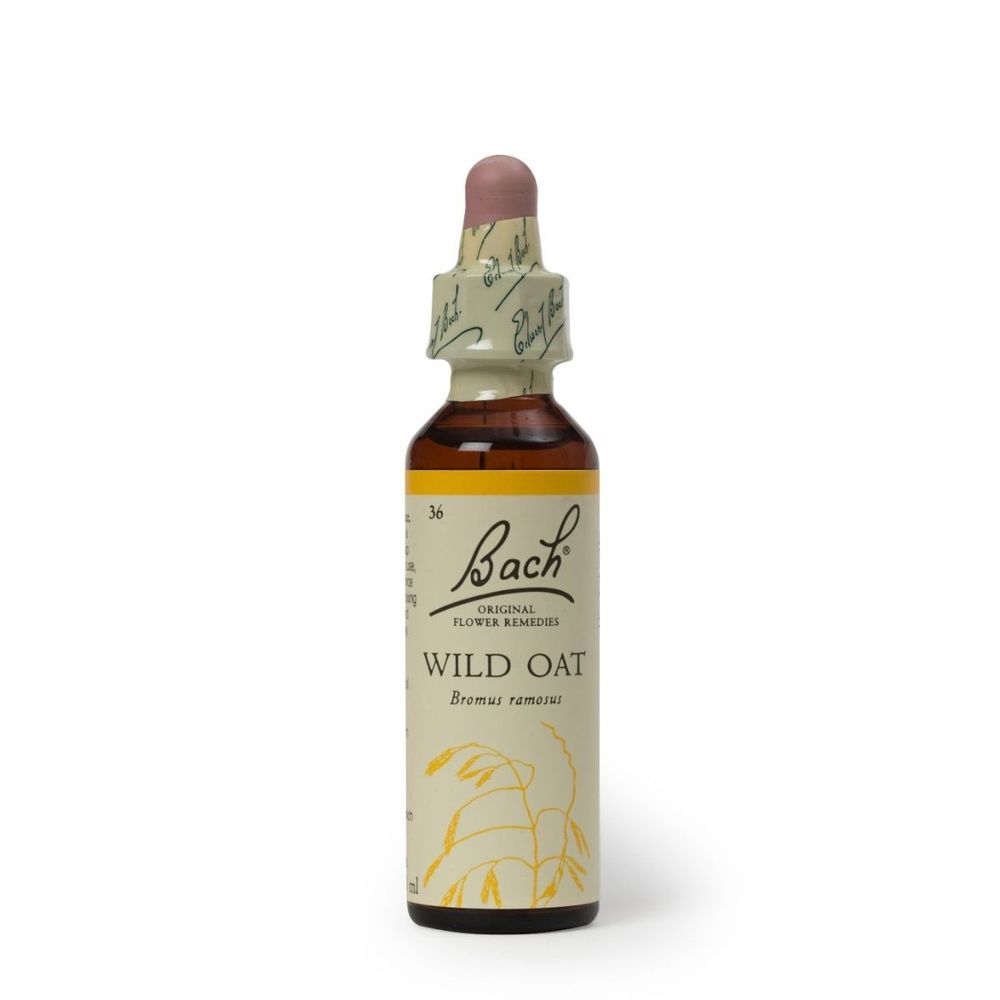 Esencia de Flores de Bach Wild Oat 20ml para los Pensamientos Indeseados.