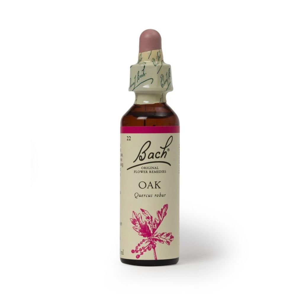 Esencia de Flores de Bach Oak 20ml para las Personas que no Saben Cuando Parar.