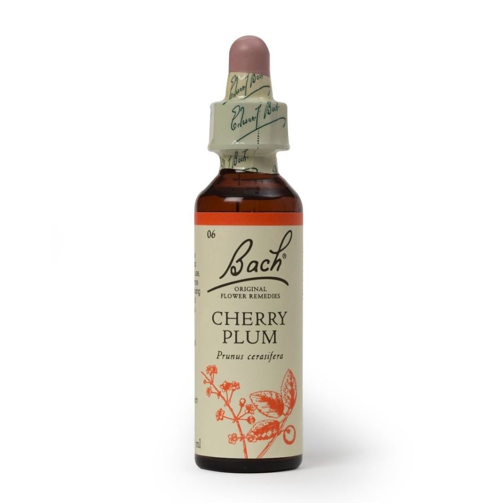 Esencia de Flores de Bach Cherry Plum 20ml para el Miedo a Perder el Control.