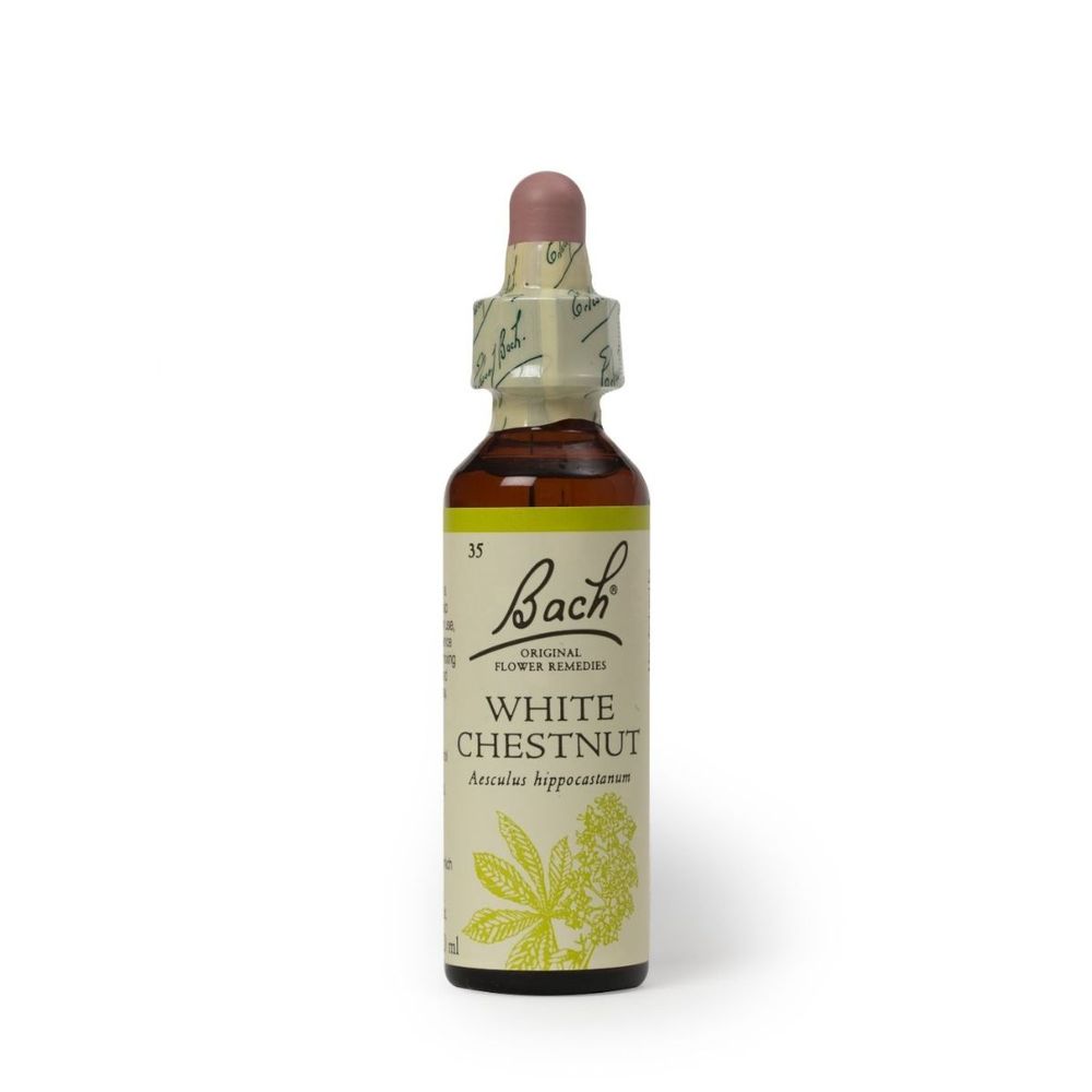 Esencia de Flores de Bach White Chestnut 20ml en gotas Para los Pensamientos Indeseados.