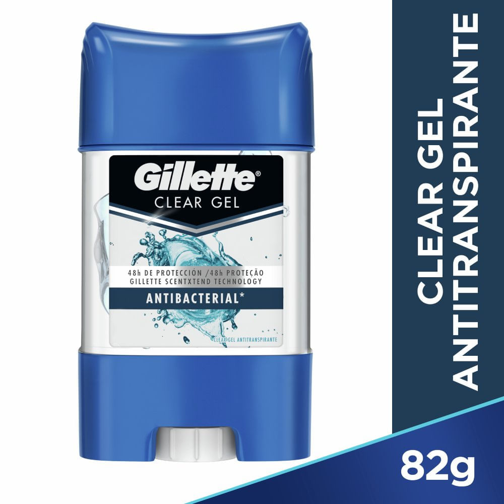 Desodorante Antitranspirante en gel Gillete Antibacterial - Frasco 82 GR
