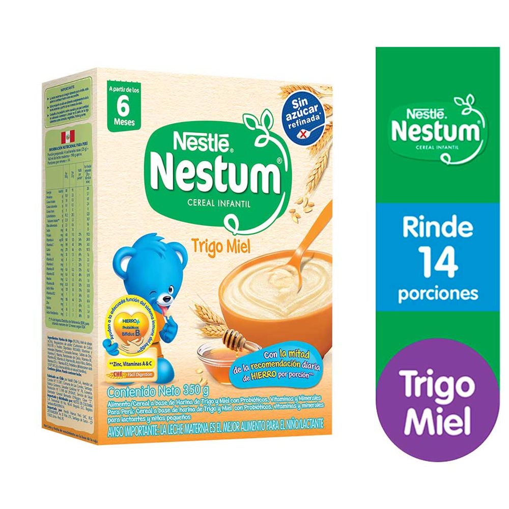 Cereal Infatil NESTUM® Trigo Miel - Caja 350 G