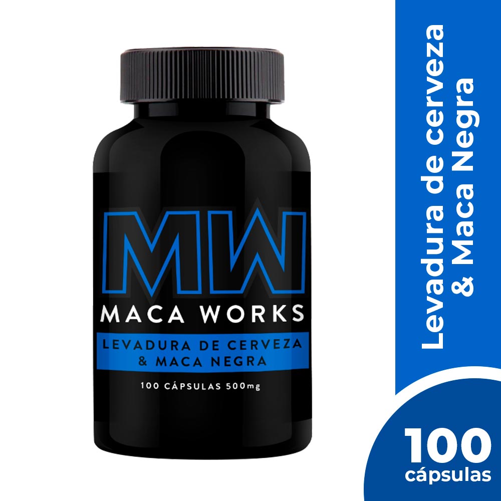 Maca Negra Y Levadura MW 500mg Cápsulas
