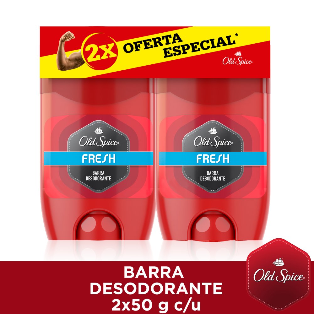 Barra Desodorante Old Spice Fresh - Pack 100 GR