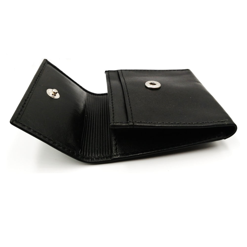 Monedero para Hombre de Cuero Negro Perry Jhan