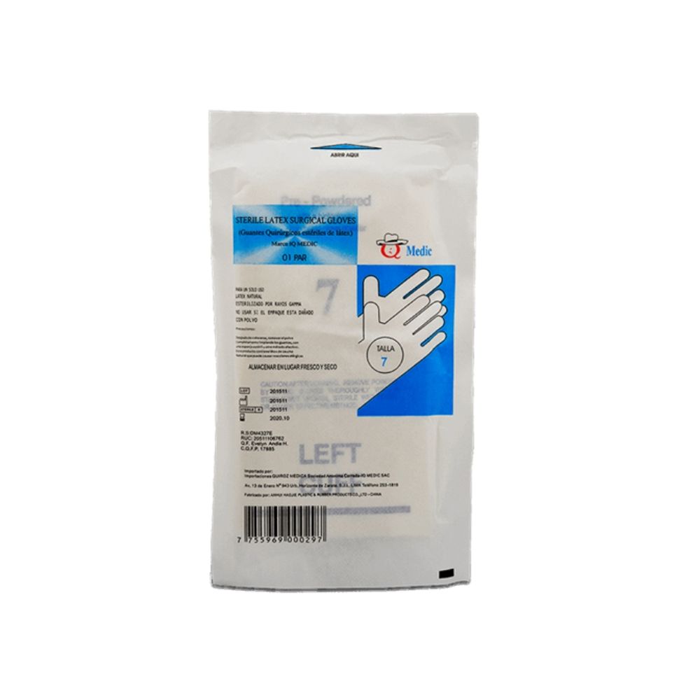 Guante Estéril Talla #7 - Sobre 1 PAA