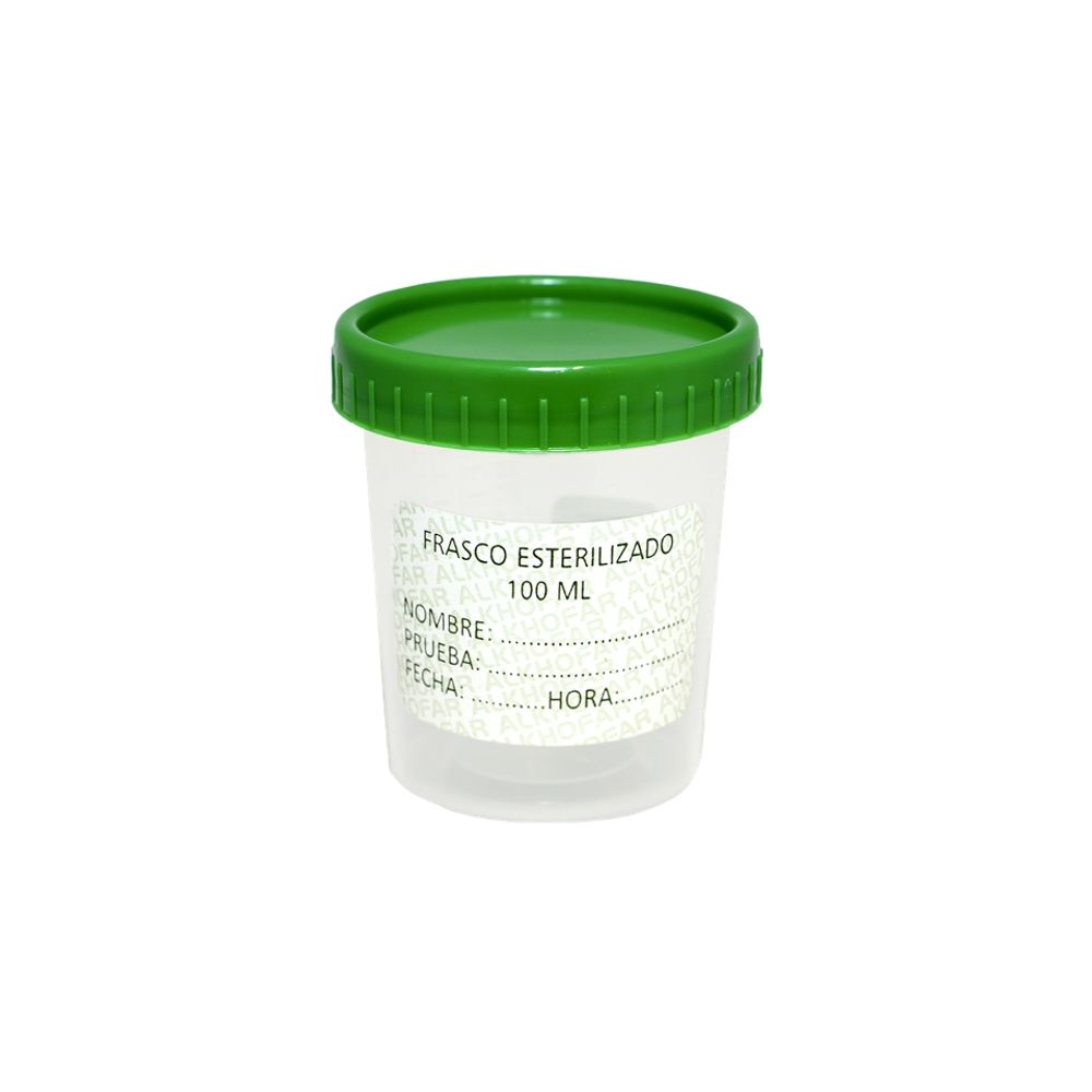 Recolector Estéril para Análisis - Frasco 100 ML