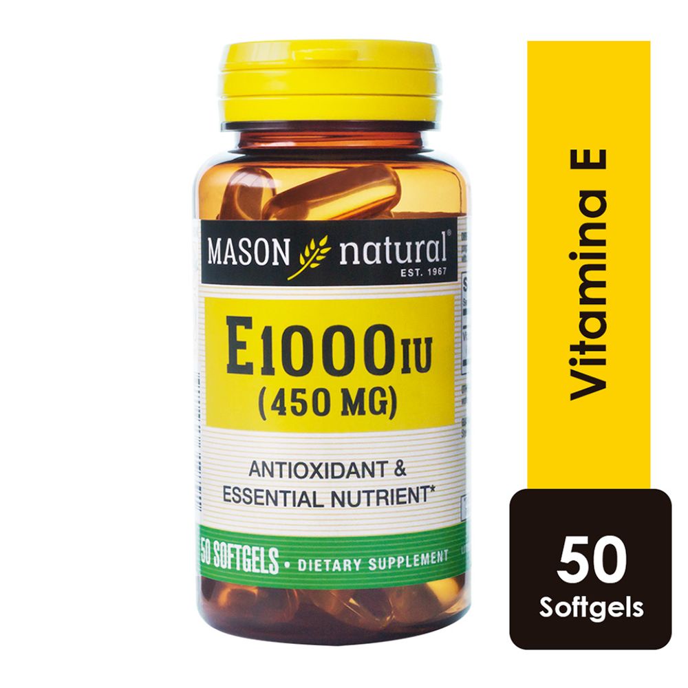 Vitamina E 1000UI Cápsulas Blandas