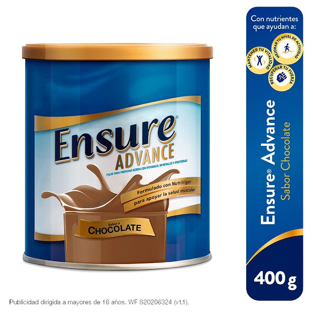 Ensure Advance Sabor Chocolate - Lata 400 g