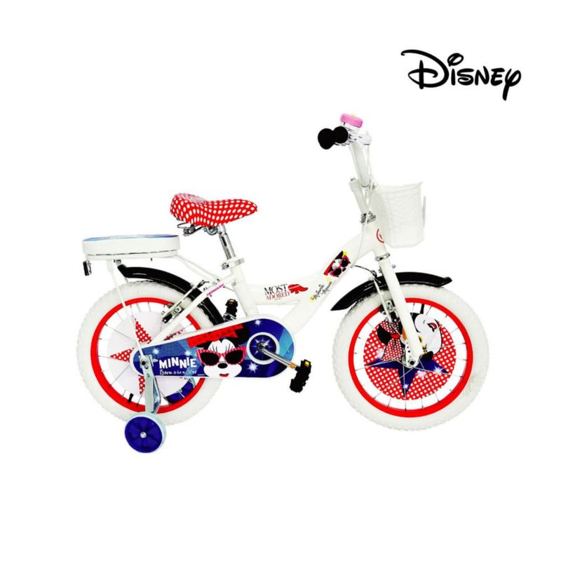 Bicicleta Para Niña Monark Mkp Minnie Butterfly Aro 20 Blanco