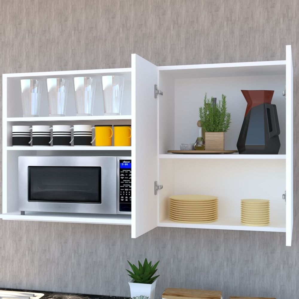 Mueble Alto para Microondas en Kit Completo para Cocina