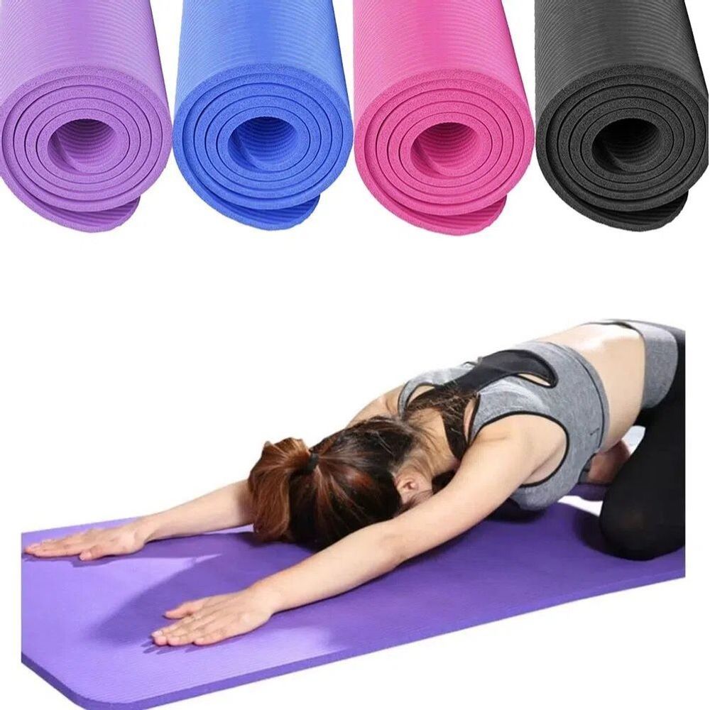 Colchoneta 5 mm Fuccia para Fitness Gym Pilates Yoga con Bolso