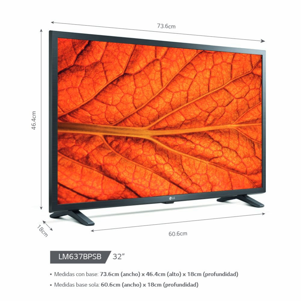 Televisor 32'' 32LM637BPSB Fhd Smart ThinQ Ai