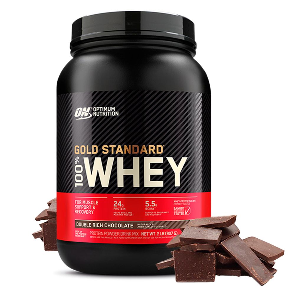 Gold Standard 100% Whey 2 Lb Double Rich Chocolate - Optimum Nutrition