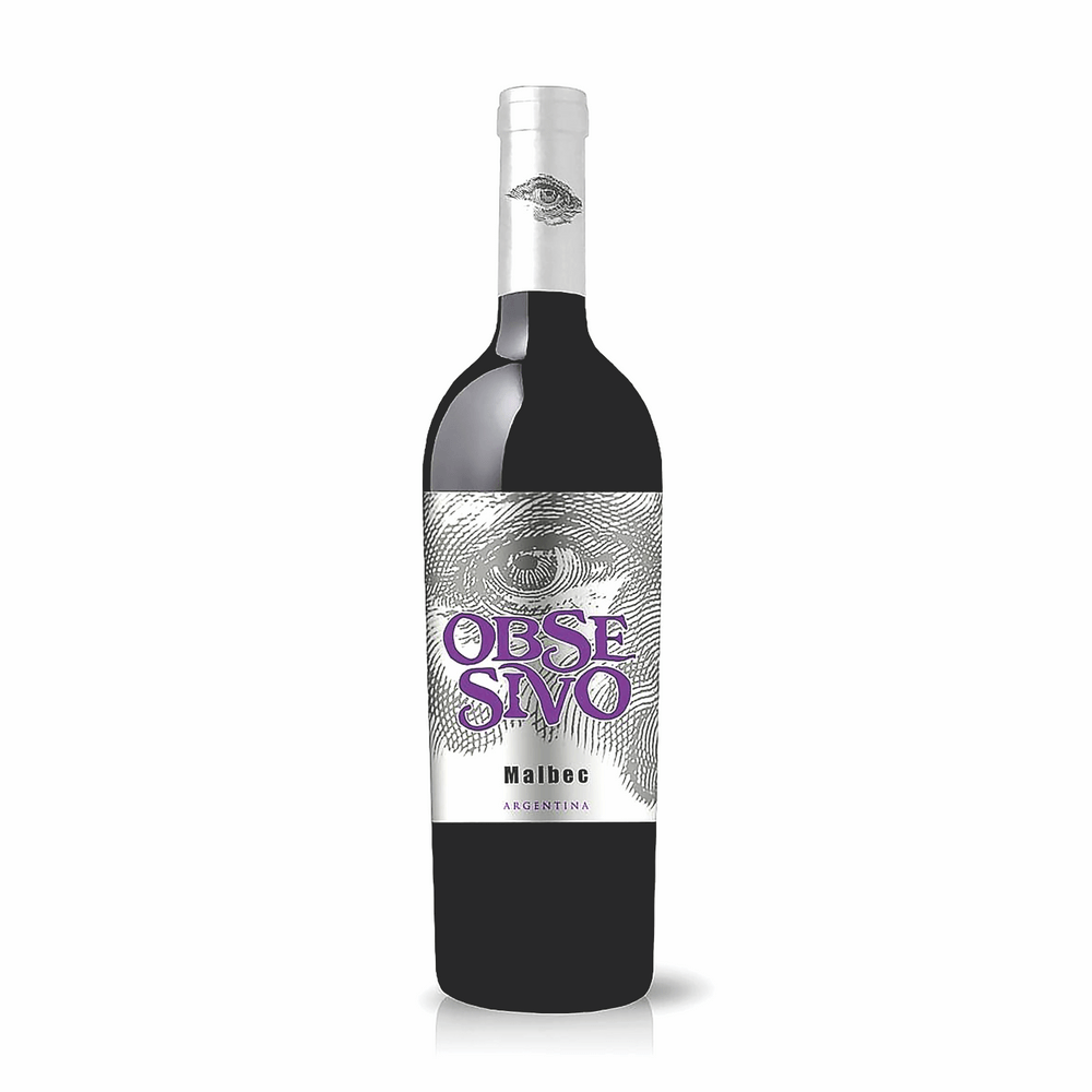 Vino Tinto Obsesivo Malbec Botella 750 ml