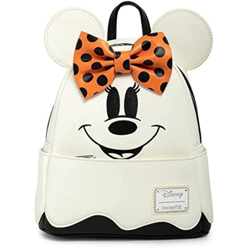 Mochila Pequeña Que Brilla En La Oscuridad Loungefly Disney Ghost Minnie