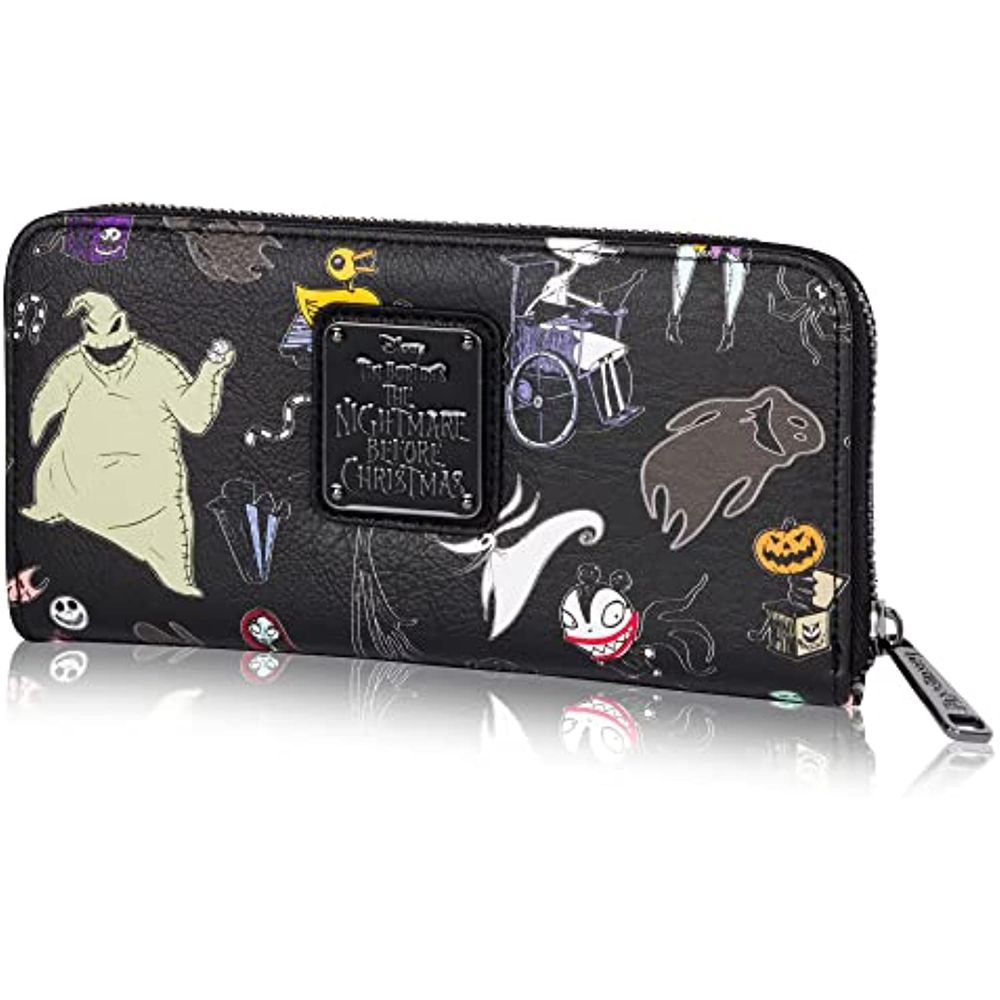Cartera Estilo Acordeón Y Cremallera Alrededor Loungefly Disney The Nightmare Before Christmas