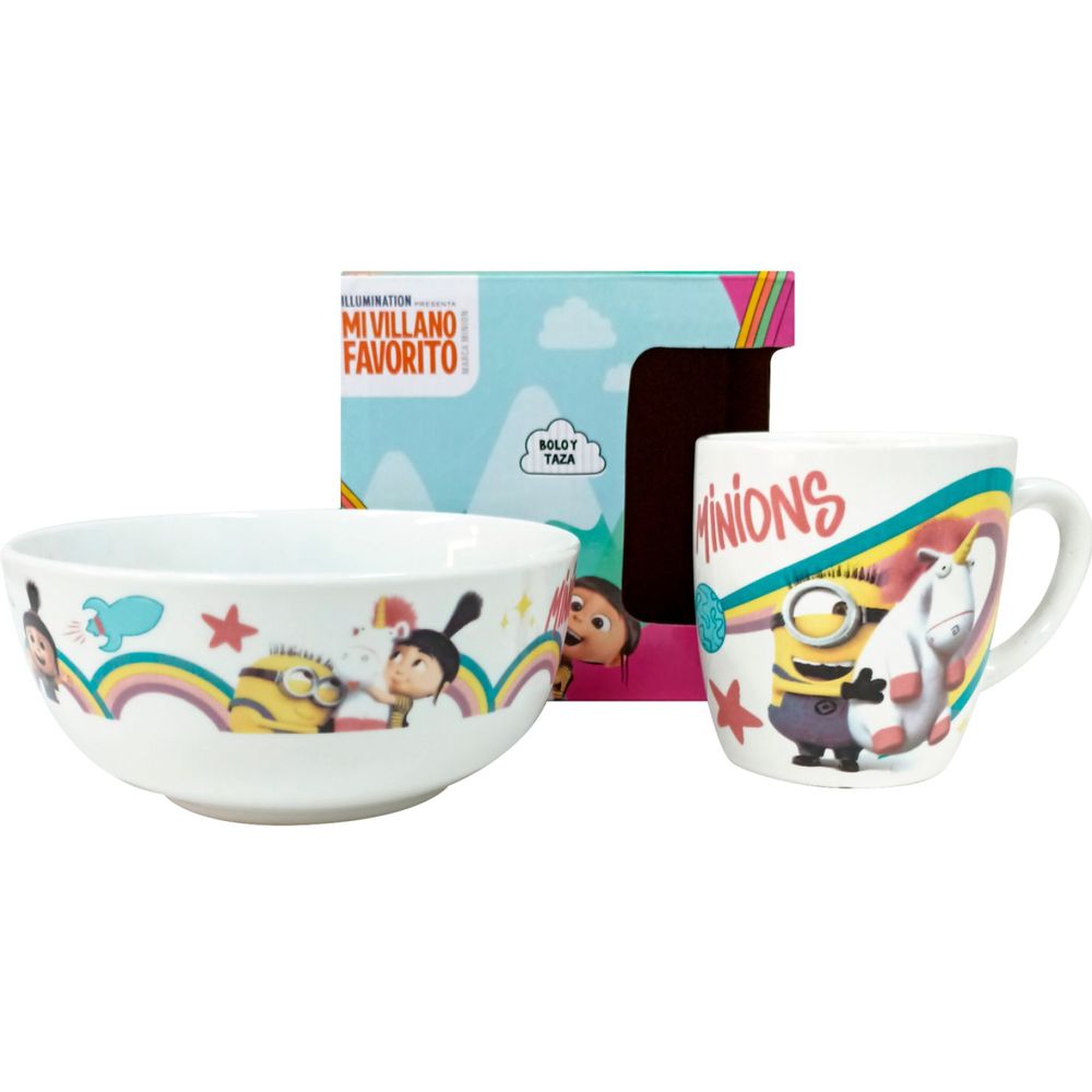 Set de vajilla de Cerámica de 2 piezas SCOOL - MINIONS M