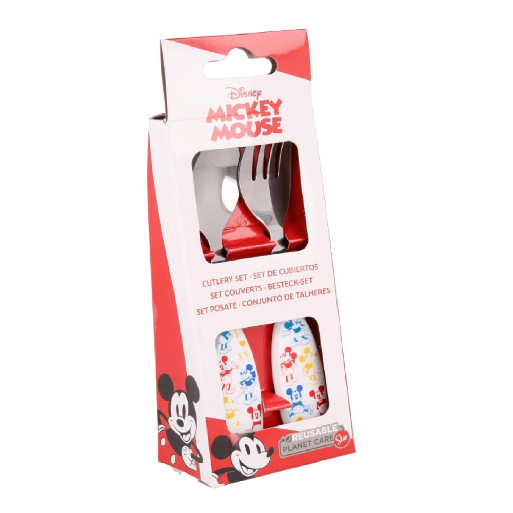 Vajilla Disney + Cubiertos Mickey - Sueños de Ángel