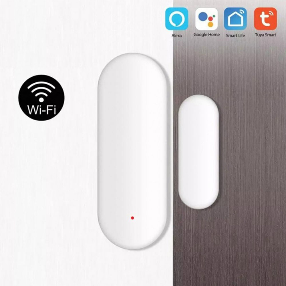 Alarma Sensor de Puerta Ventana Inteligente Wifi Tuya Smart PST App  Antirrobo Adhesivo Tuya Wd002 - Promart