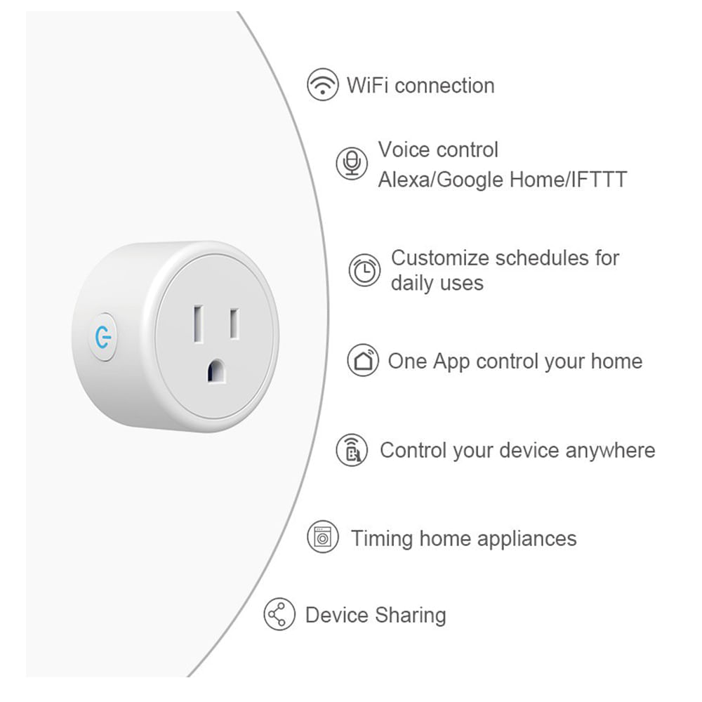 Enchufe WiFi Inteligente compatible Alexa y Google Home I Oechsle - Oechsle
