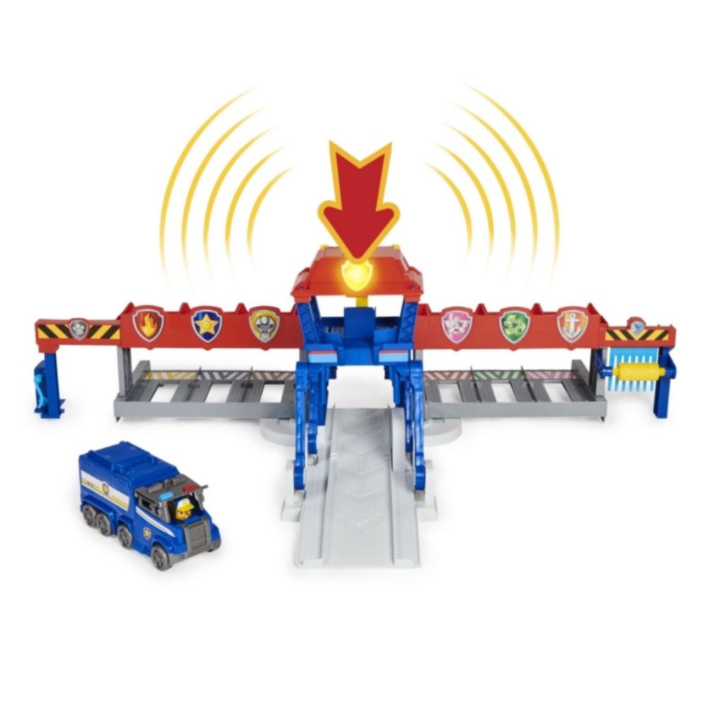  Paw Patrol, Mighty Lookout Tower con 4 figuras de acción  exclusivas, auto de juguete, luces y sonidos (exclusivo de ), juguetes  para niños a partir de 3 años : Juguetes y Juegos