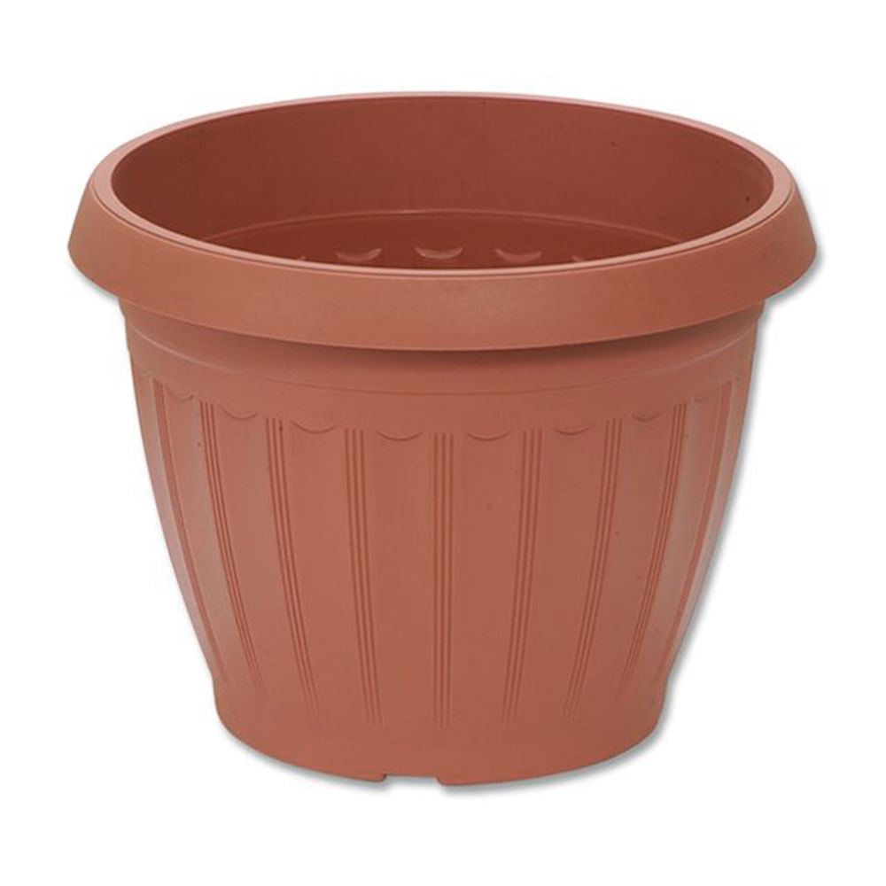 Macetero Terracota Circular Pica Labrado Pequeño