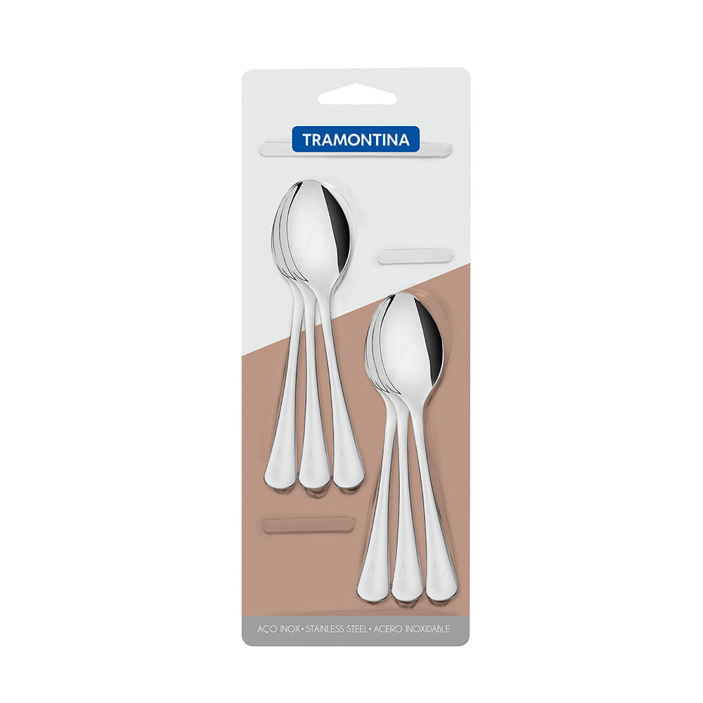 Cucharas de té x6u Tramontina