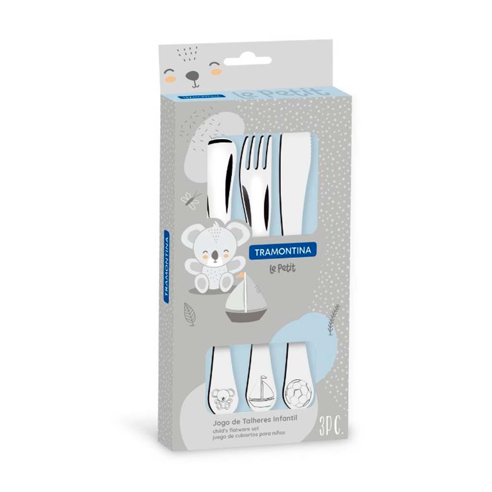 Jgo para niños 3 pzas Le Petit caja Tramontina