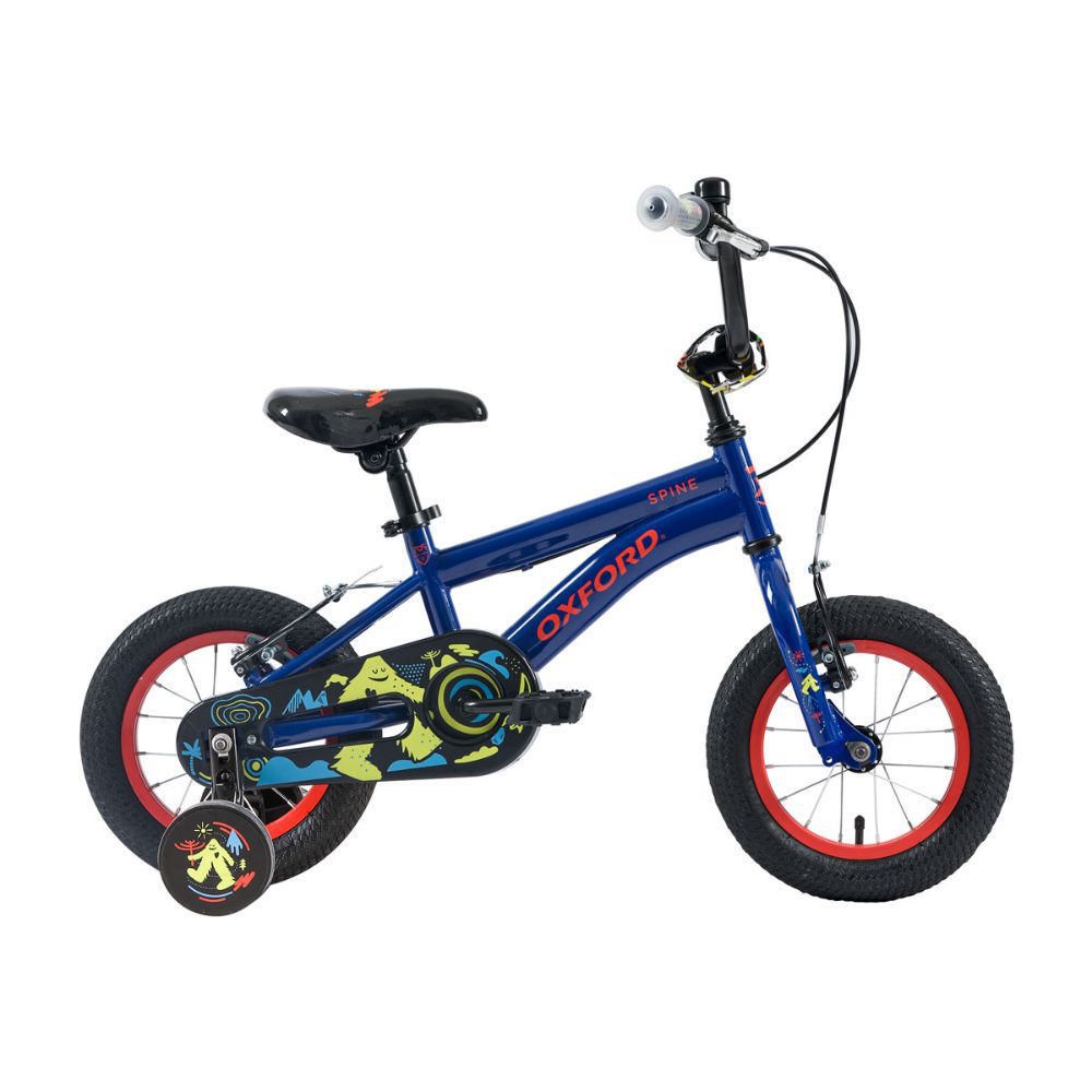 Bicicleta Infantil Niño Spine Negro/Azul - aro 12