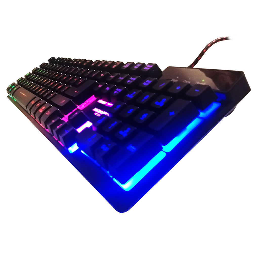 Teclado Gamer Micronics Neon Mic 709w Blanco I Oechsle - Oechsle