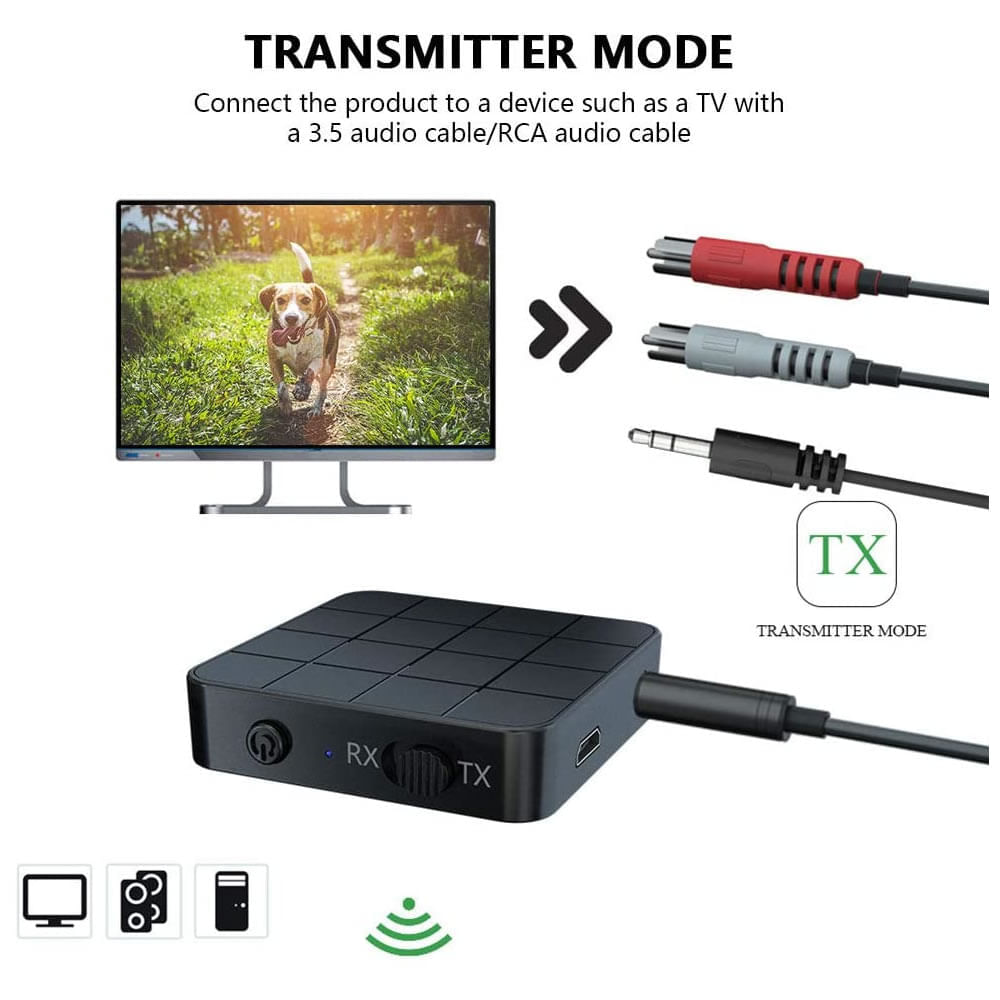 Convertidor Adaptador Bluetooth 5.3 Transmisor Receptor Tv Parlante I  Oechsle - Oechsle