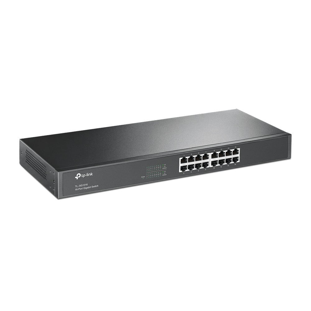Switch TP-Link TL-SG1016 con 16 Puertos Gigabit Rackmount