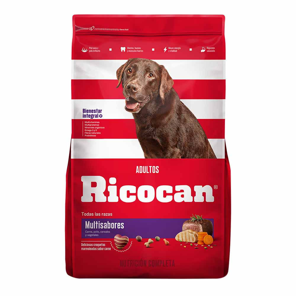 Alimento para Perro RICOCAN Adulto Todas las Razas Multisabores Bolsa 15Kg