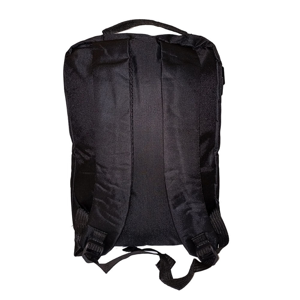 Mochila Antirobo Multiuso Conector Usb Porta Laptop o Celular Negro