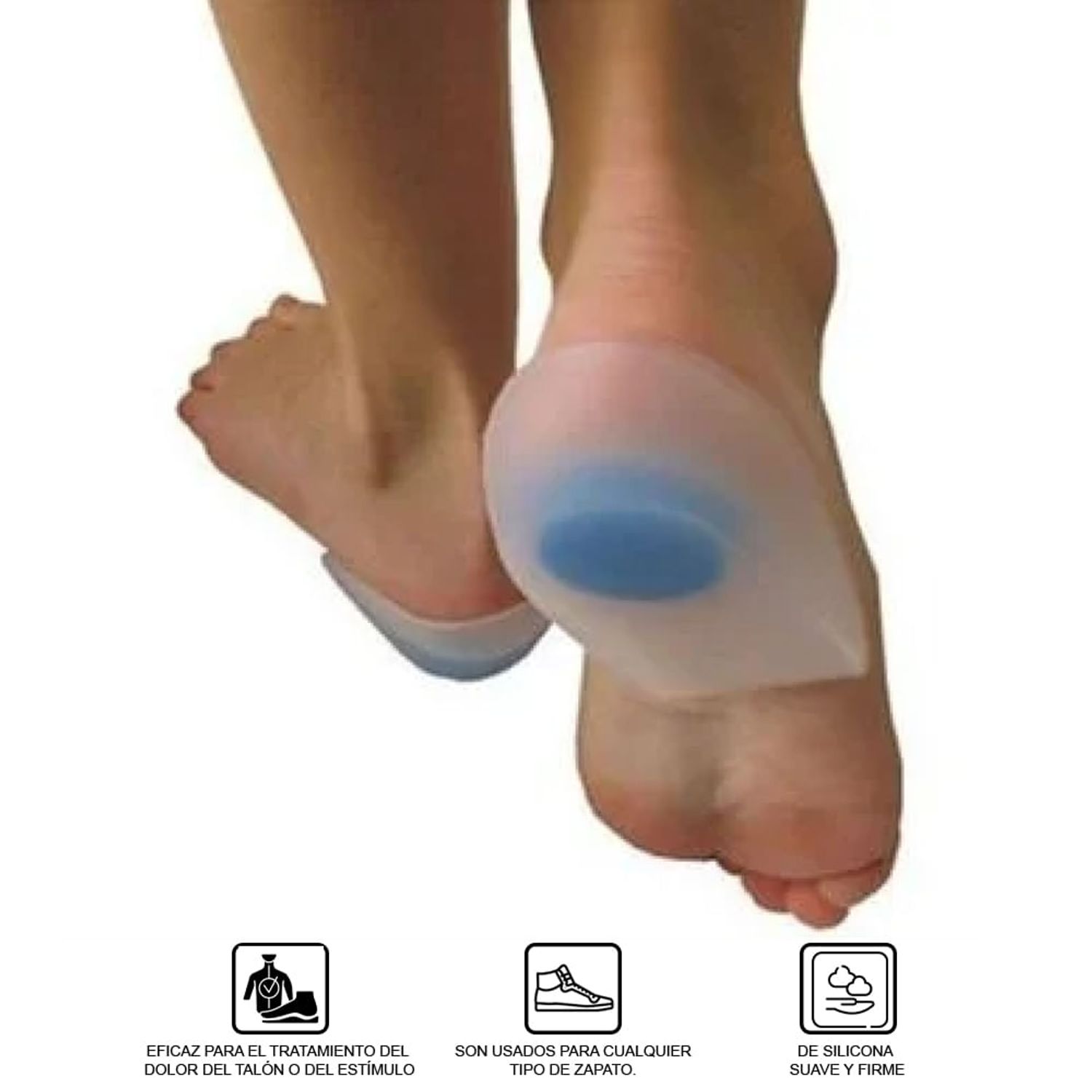 Plantilla talonera de silicona gel flexible para espolón calcáneo ...