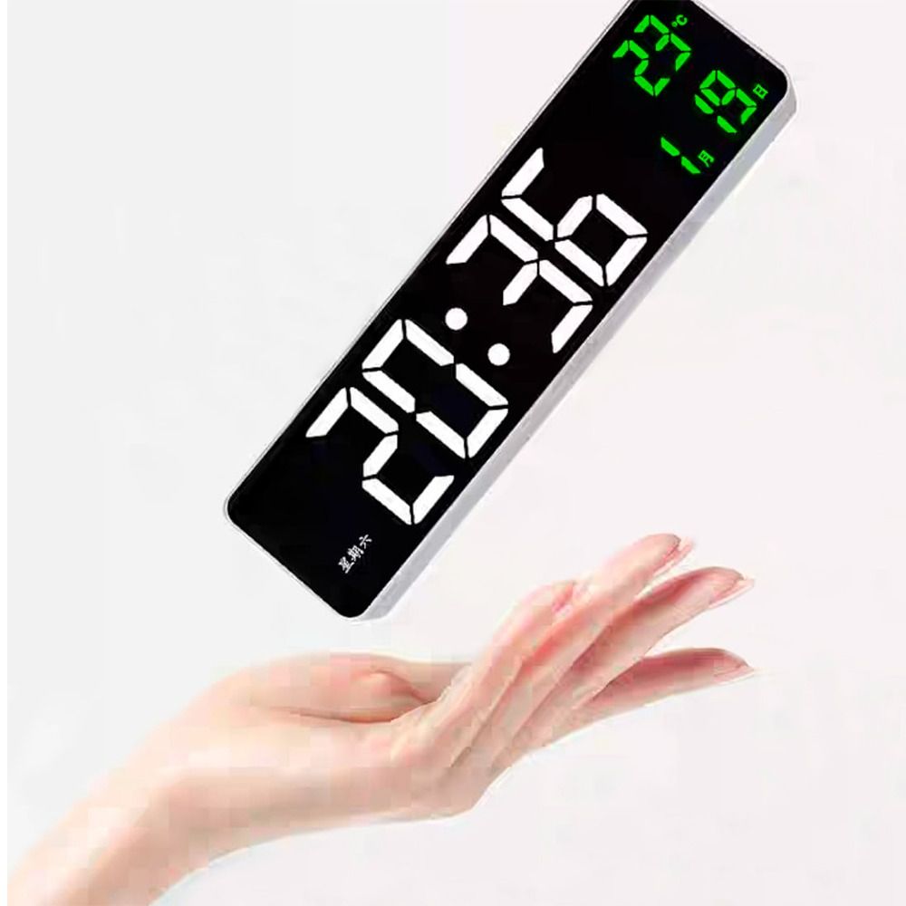 Reloj Digital Led Pared Alarma Calendario Temperatura Reloj Pared I Oechsle  - Oechsle