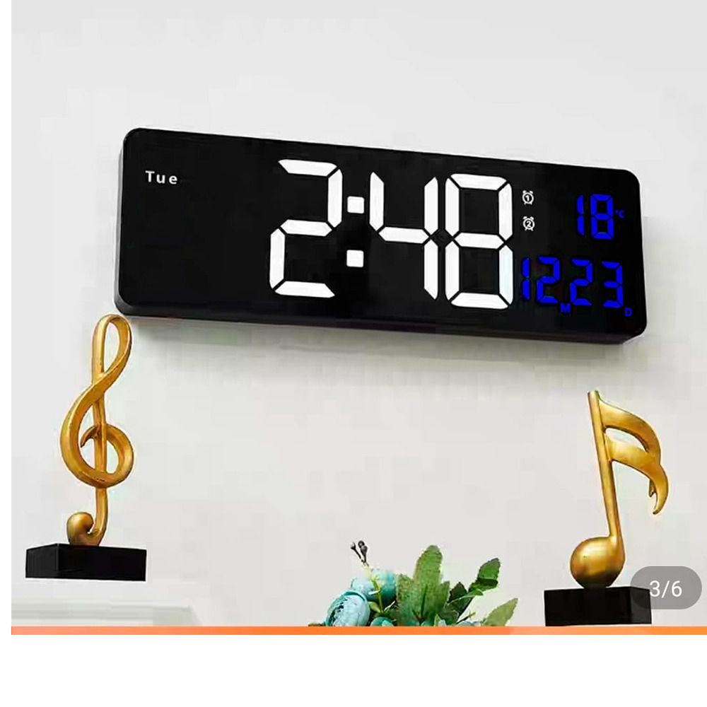 Reloj Despertador Altavoz Bluetooth Pantalla Digital Sonido Estéreo  Pantalla De Espejo Led Negro I Oechsle - Oechsle