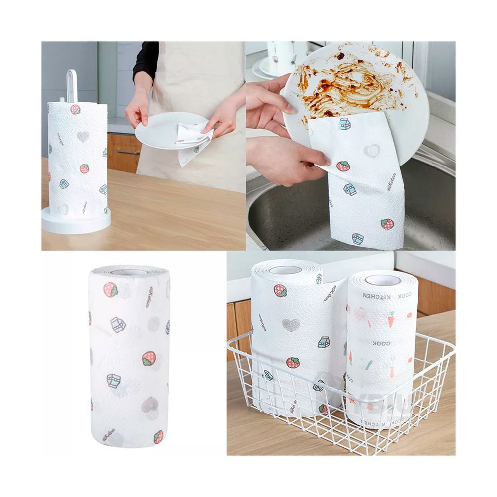 Pack 4 Toalla de papel absorbente Cocina