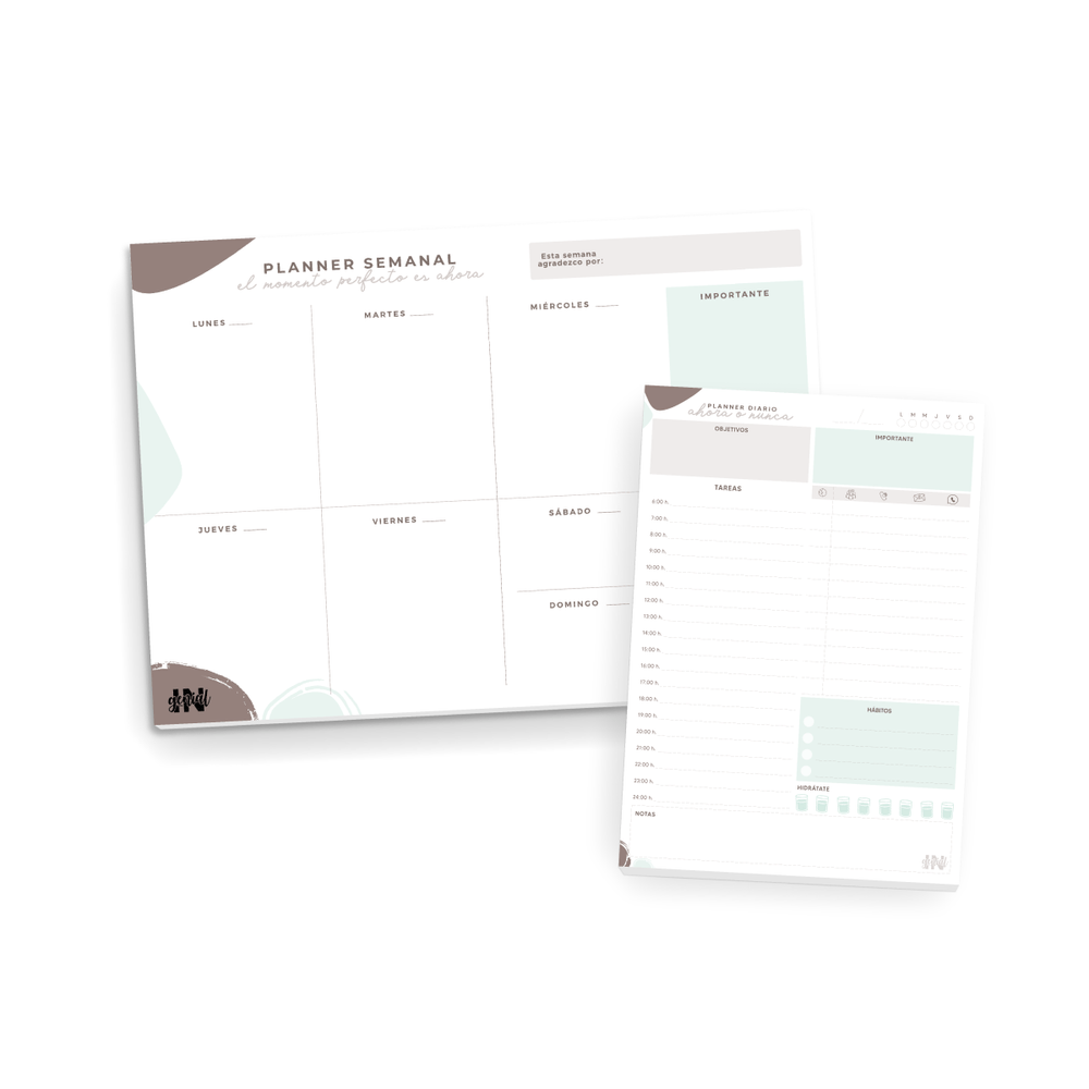 Pack Ingenial Teo: planner semanal + planner diario