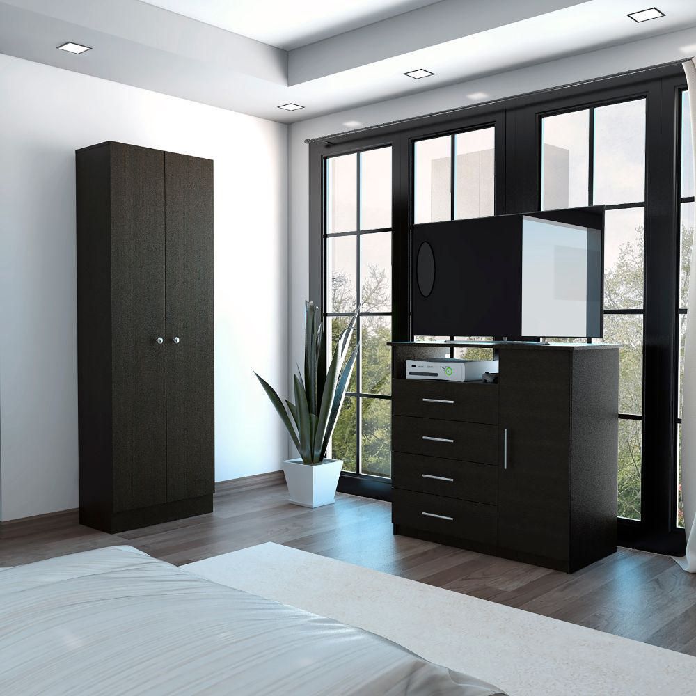 Combo Dreams 1 Ropero + Comoda - Wengue