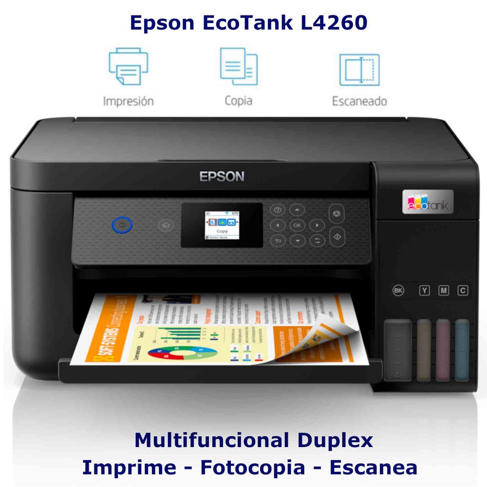 Impresora Multifuncional EPSON L4260 Negro