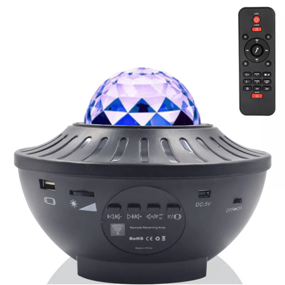 Proyector de Luces Galaxia Lampara Bluetooth con Parlante