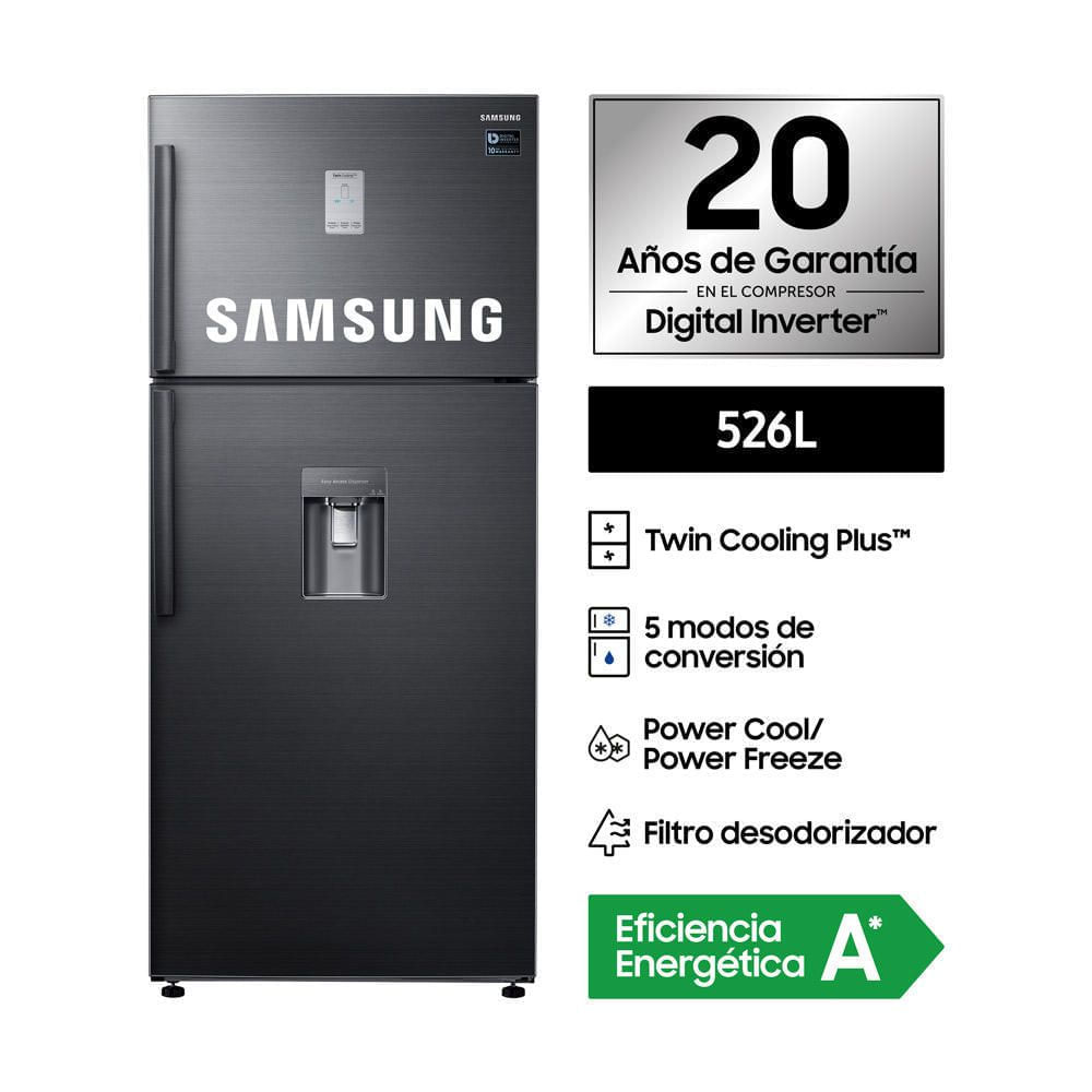 Refrigeradora No Frost 526L Negro Inox RT53K6541BS/PE