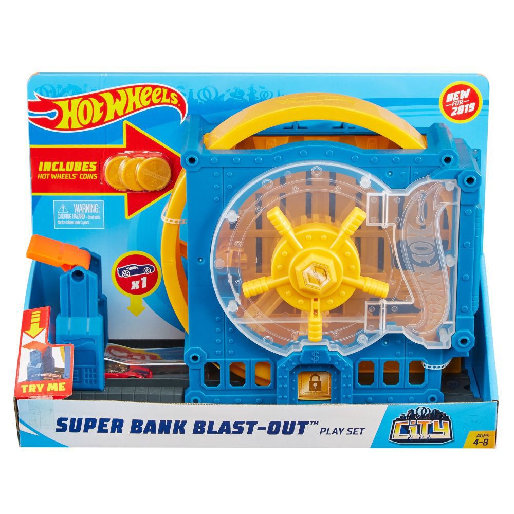 Hot Wheels accidente completo conjunto de pista de explosión y sin caja casi como nuevo