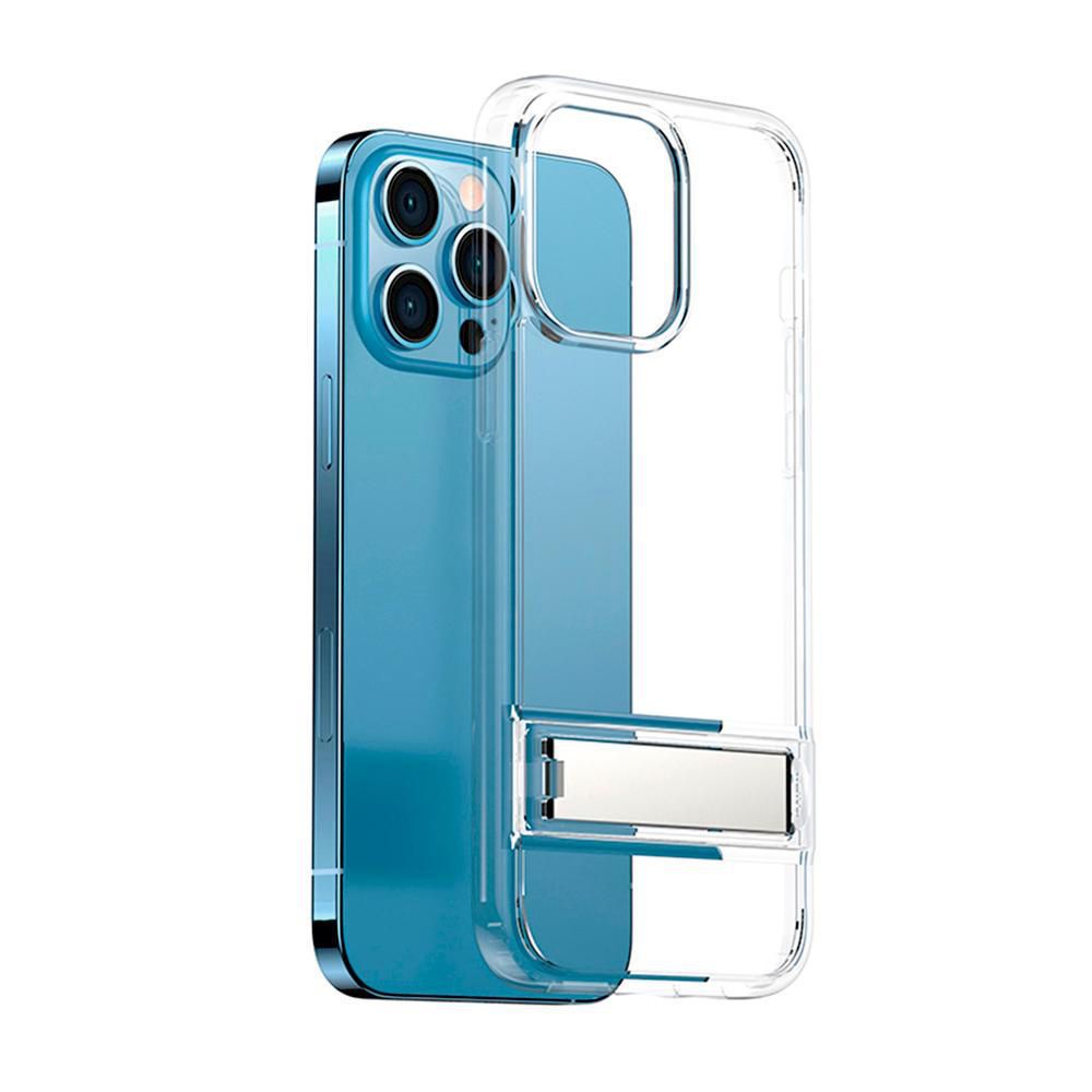 Case iPhone 14 Pro 6.1"" con soporte Transparente (3 camaras)