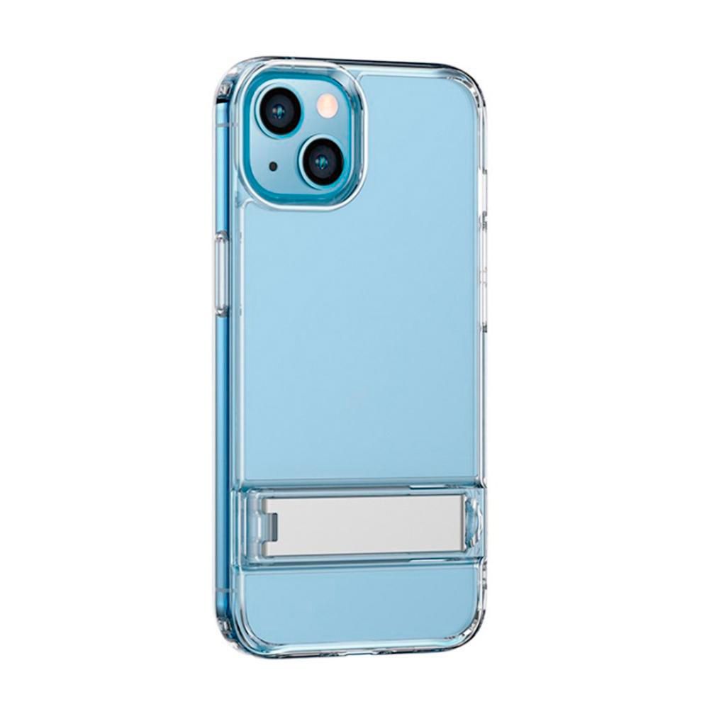 Case iPhone 14 Max 6.7"" con soporte transparente (2 camaras)