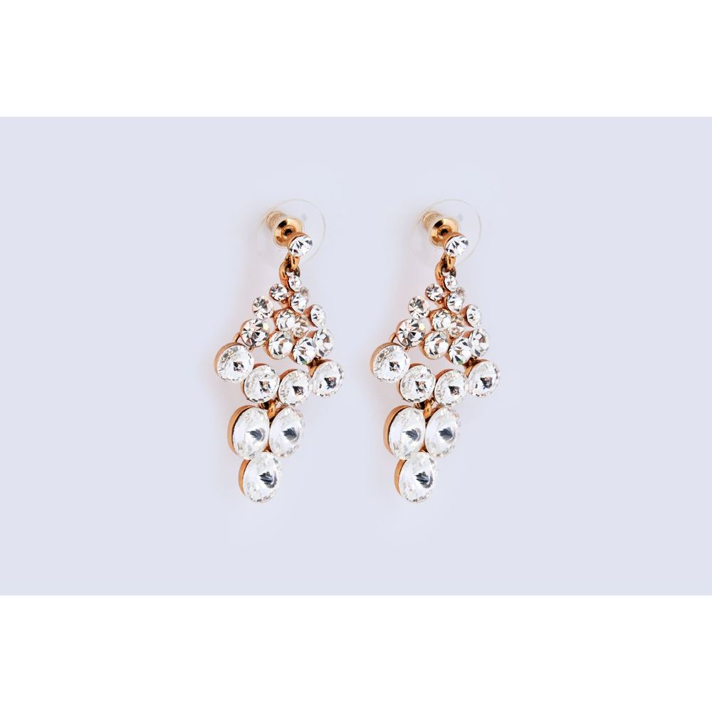 Aretes Kalery Carolina Transparente 4.1cms Swarovski