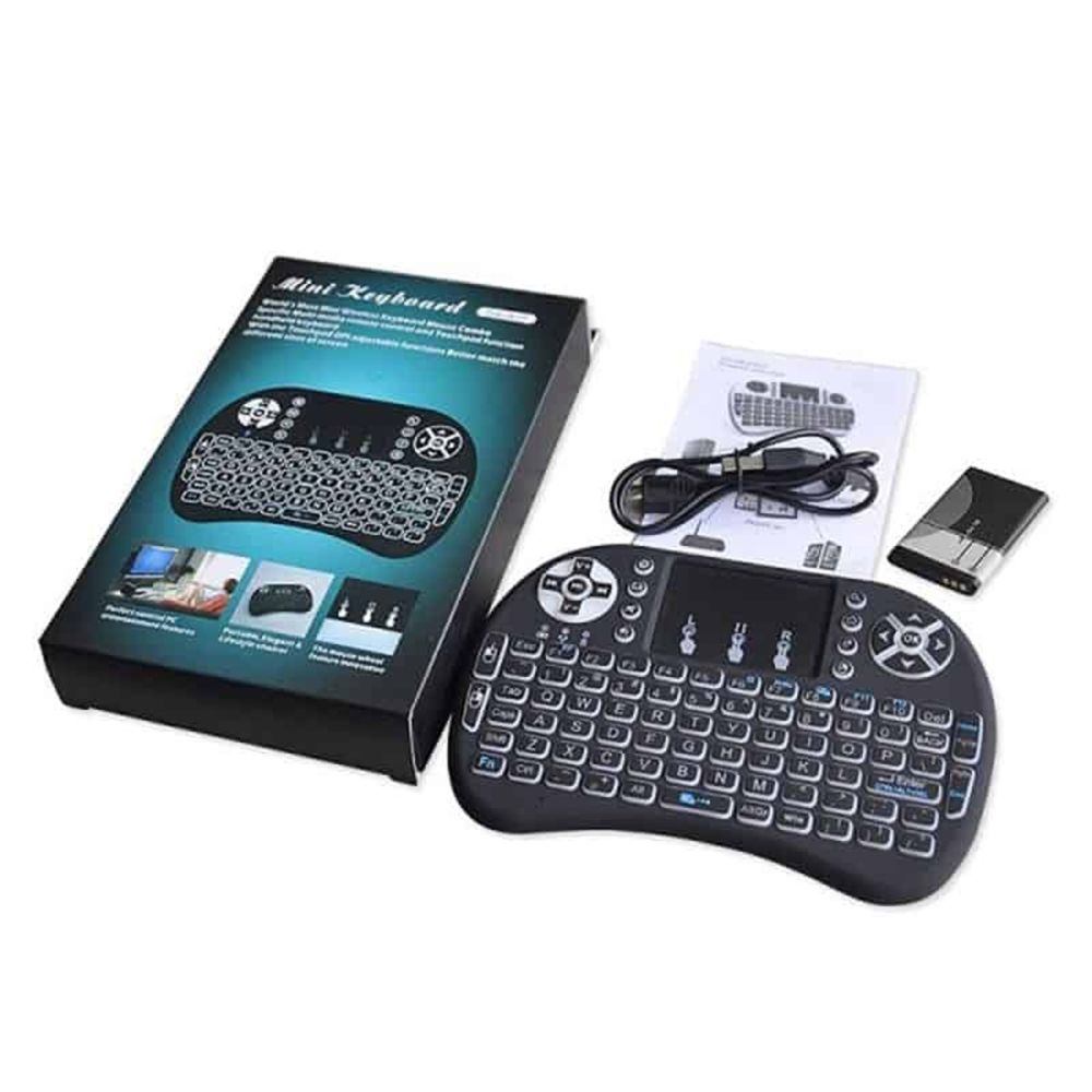 Mini Teclado Bluetooth Inalambrico Rgb Touchpad Mouse Oechsle