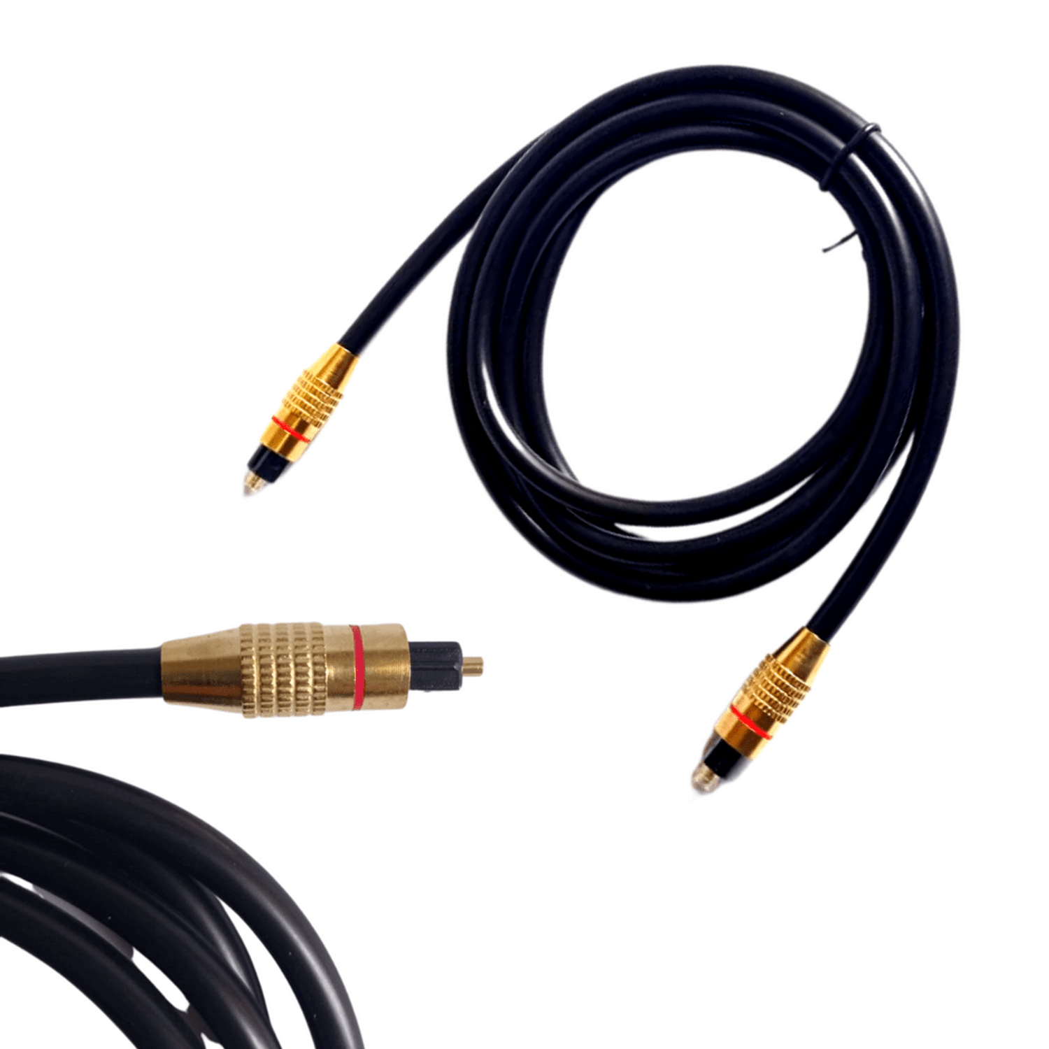 Cable De Audio Digital De Fibra Óptica 1,5 Mts Od 6.0 Optico dorado  GENERICO